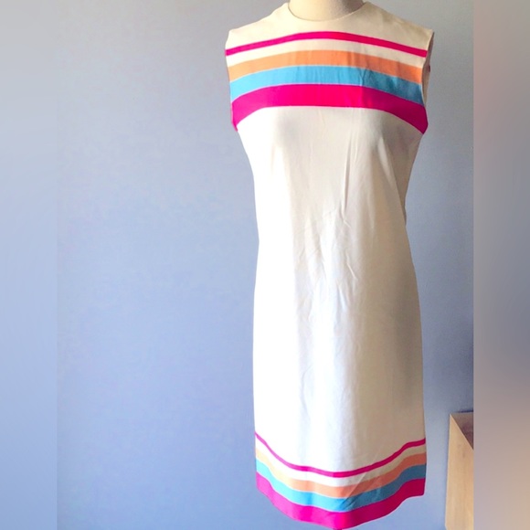 Vintage | Mid-Century Mod Shift Dress (Size L) - Picture 1 of 8